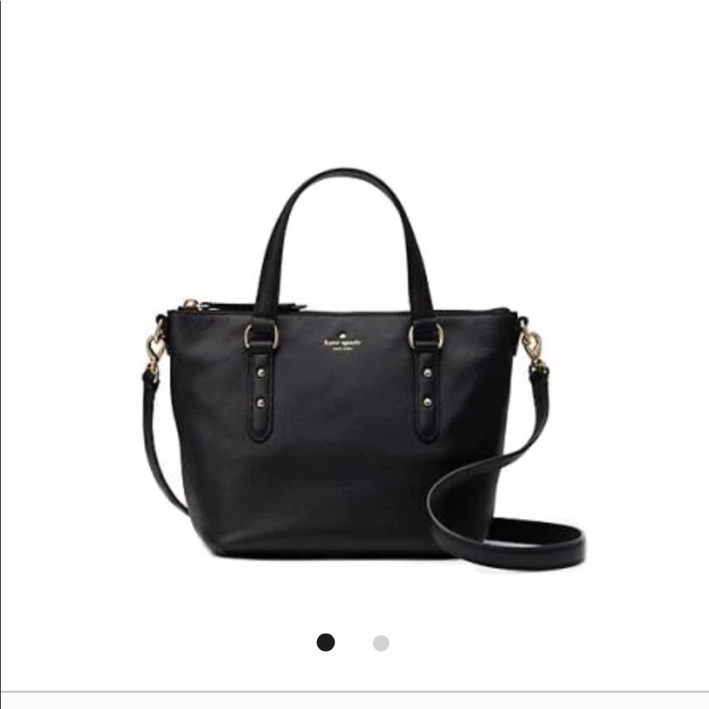 Kate Spade Larchmont Avenue Small Penny Crossbody Wkru5806 Black Leather Satchel